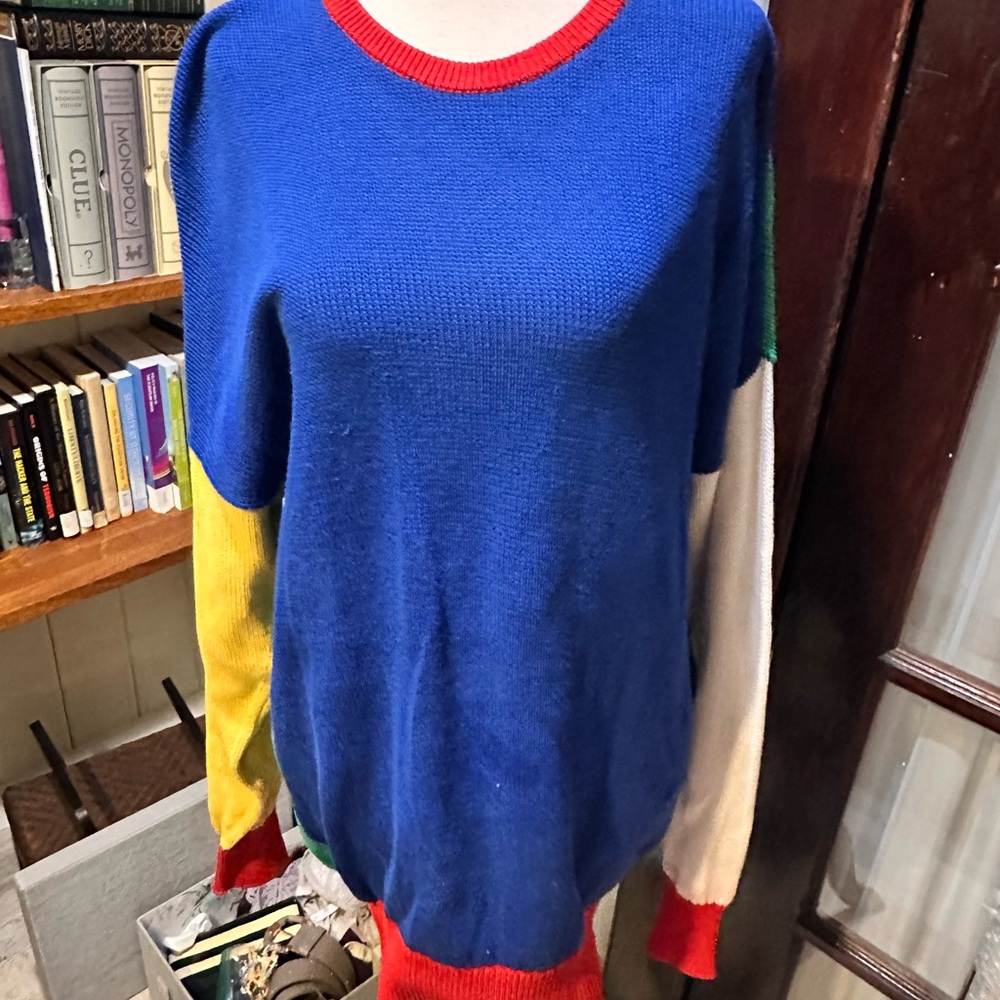 Vintage Brooks Brothers Multicolor Crew Neck Sweater